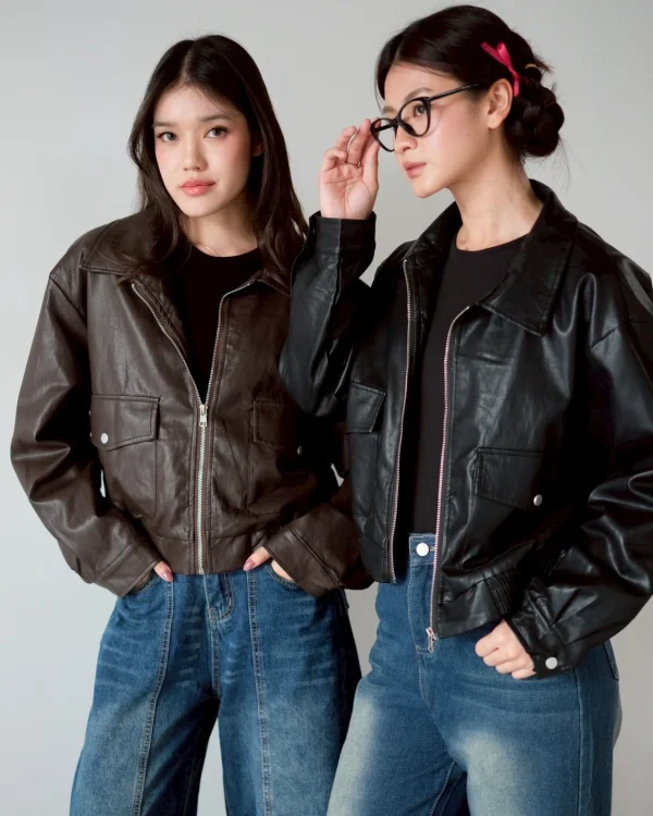 Gisya Leather Jacket foto 7