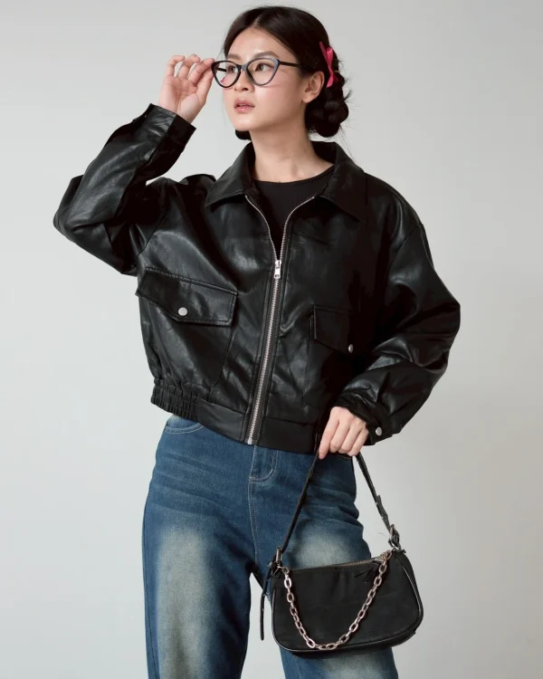 Gisya Leather Jacket foto 3