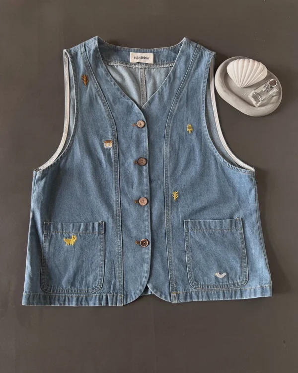 Heliora Denim Vest foto 5