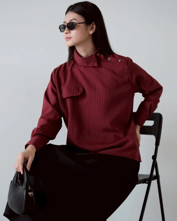 Iravia Stripe Blouse foto 5
