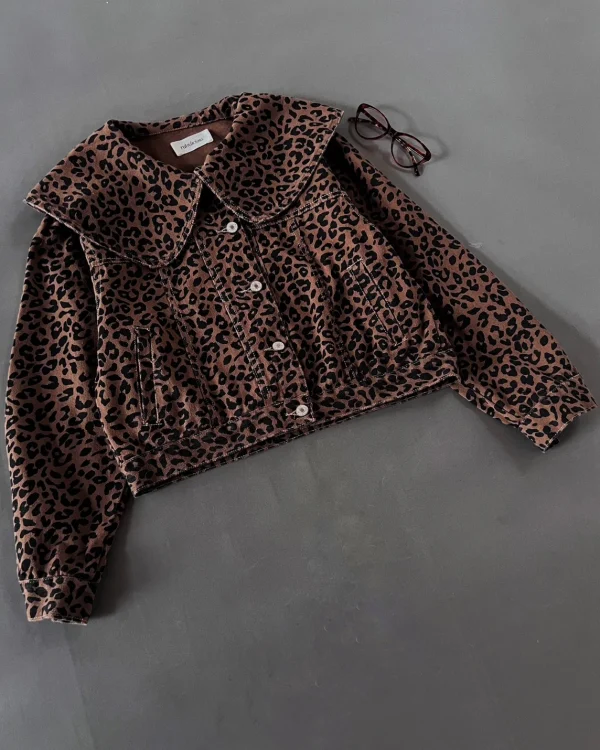 Peyza Leopard Denim Jacket foto 2
