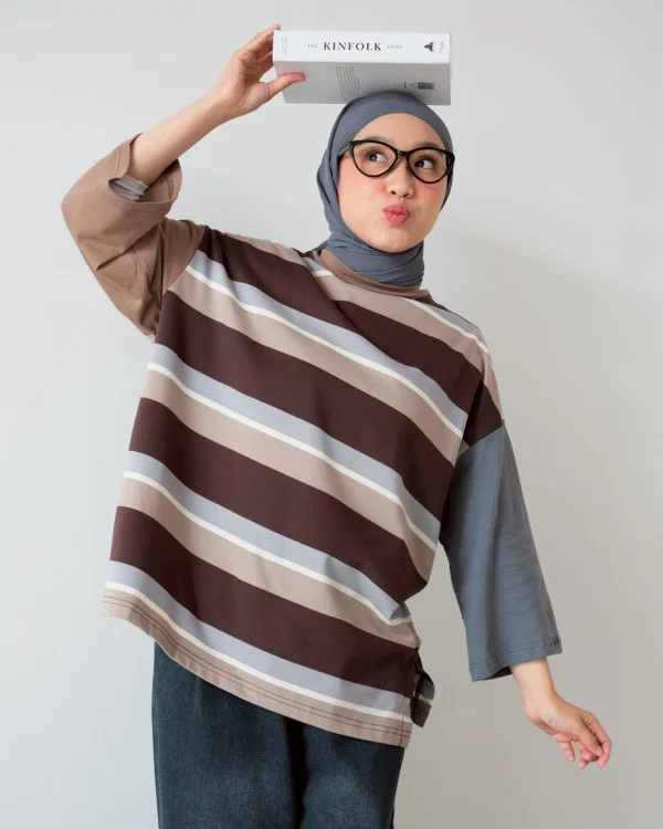 Imago Stripe Sleeve Top foto 1