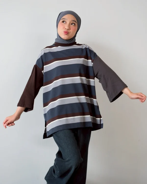 Imago Stripe Sleeve Top foto 5