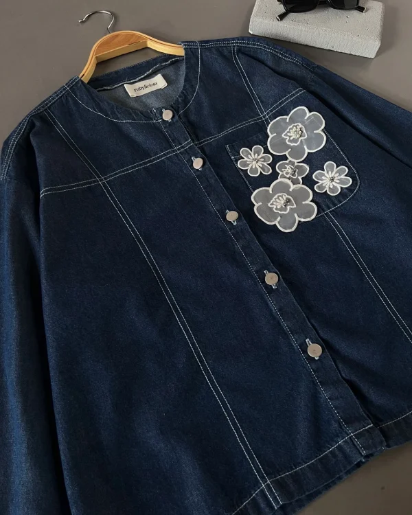 Pory Denim Shirt Dark Blue foto 4