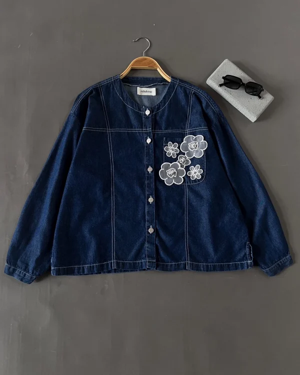 Pory Denim Shirt Dark Blue foto 3