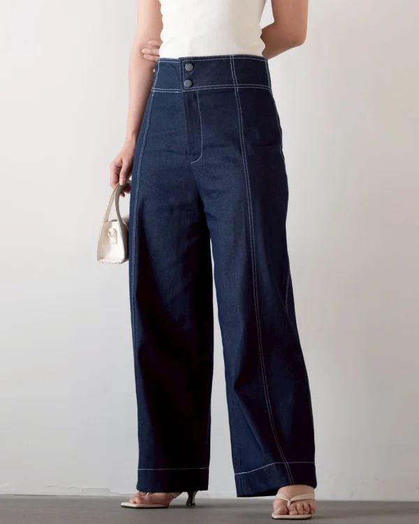 Kobe Denim Pants Dark Blue foto 4