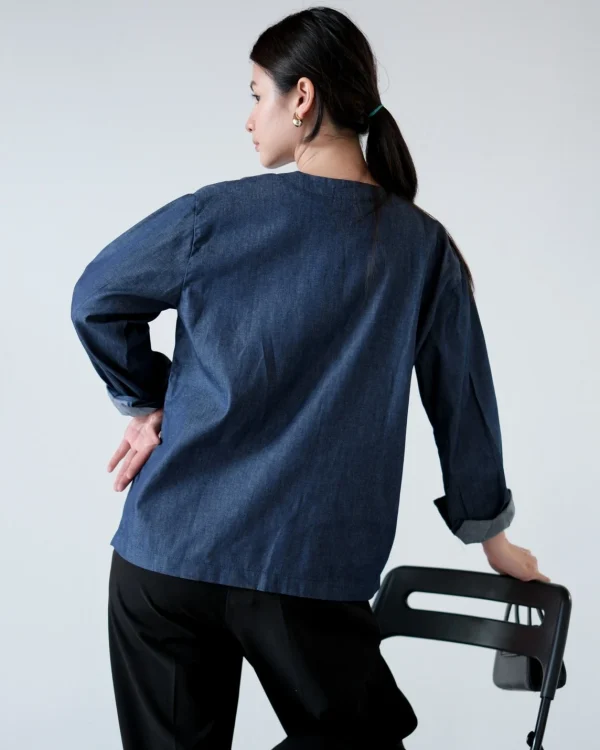 Prelia Denim Shirt Dark Blue foto 4