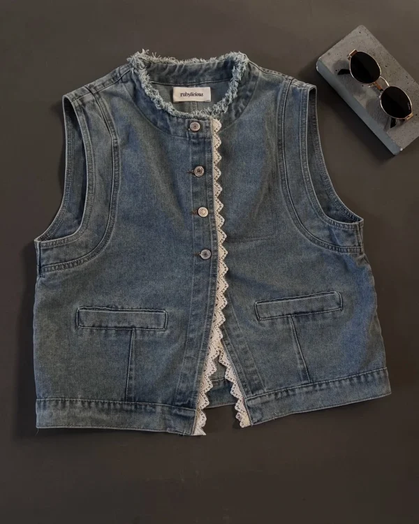 Vinsa Denim Vest foto 3