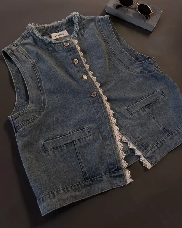 Vinsa Denim Vest foto 2
