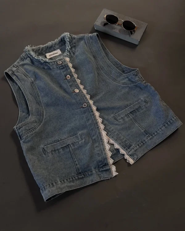 Vinsa Denim Vest foto 1