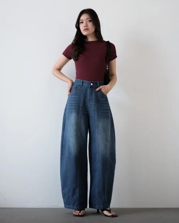 Jenly Barrel Denim Pants foto 4