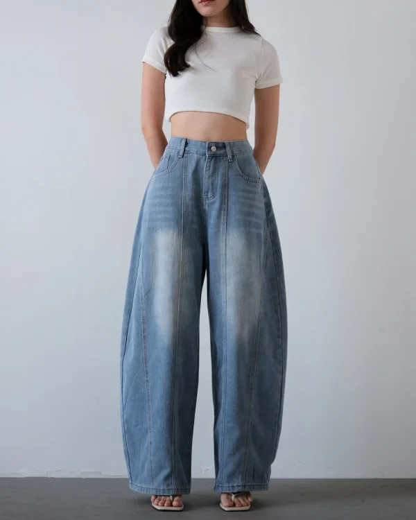 Jenly Barrel Denim Pants foto 5