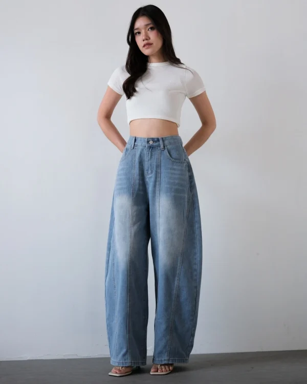 Jenly Barrel Denim Pants foto 6