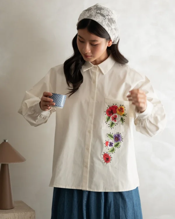 Hayba Shirt Broken White foto 1