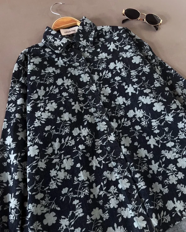 Zianka Denim Shirt Dark Blue